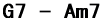 G7 - Am7 