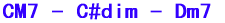 CM7 - C#dim - Dm7 