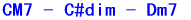 CM7 - C#dim - Dm7 