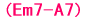 (Em7-A7)
