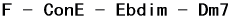 F - ConE - Ebdim - Dm7