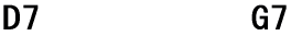 D7           G7 