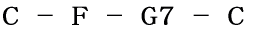 C - F - G7 - C