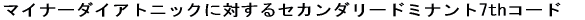 ���W���[�_�C�A�g�j�b�N�ɑ΂���Z�J���_���[�h�~�i���g7th�R�[�h 